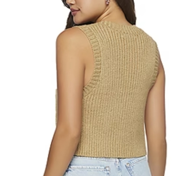 Forever 21 button front sweater vest - Picture 3 of 7